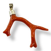 Pendant Mandile 1922 Woman Coralli in Silver Corallo 2MCIC30